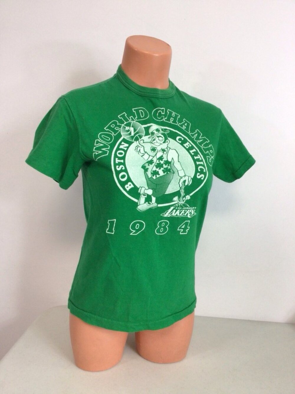 Vintage 1984 Boston Celtics T Shirt World Champions Single Stitch Womens Small